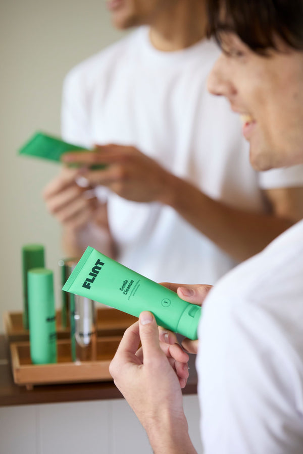 Cleanser and Moisturiser for Men | Men's Skincare Trio | Flint Skincare
